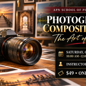 Photography Composition 101 – The Art of Seeing class with Mr. Robert on October 10, 2026
